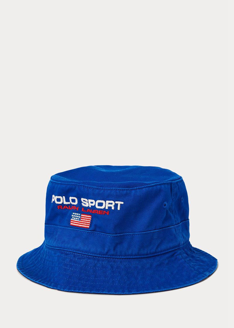 Gorra Polo Ralph Lauren Hombre Polo Sport Chino Bucket Chile Azules IQACD-5048